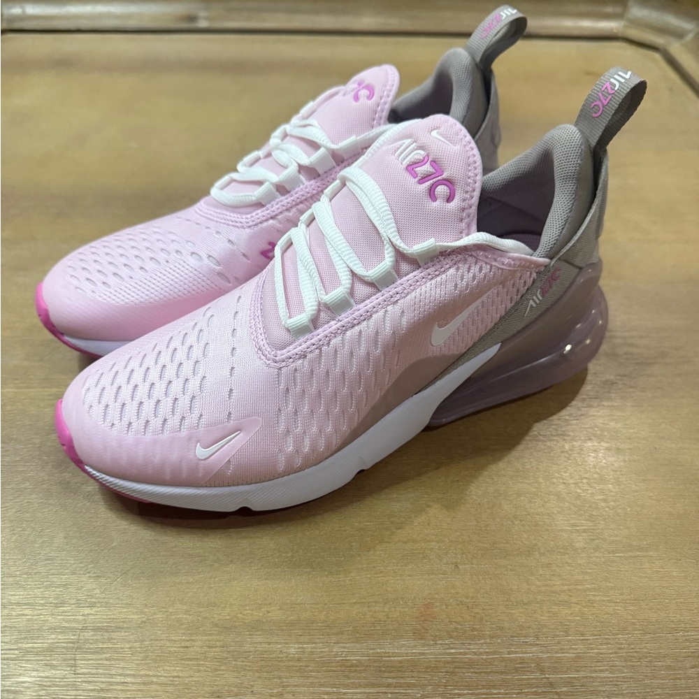 Nike Air Max 270 Pink and Gray Sneakers